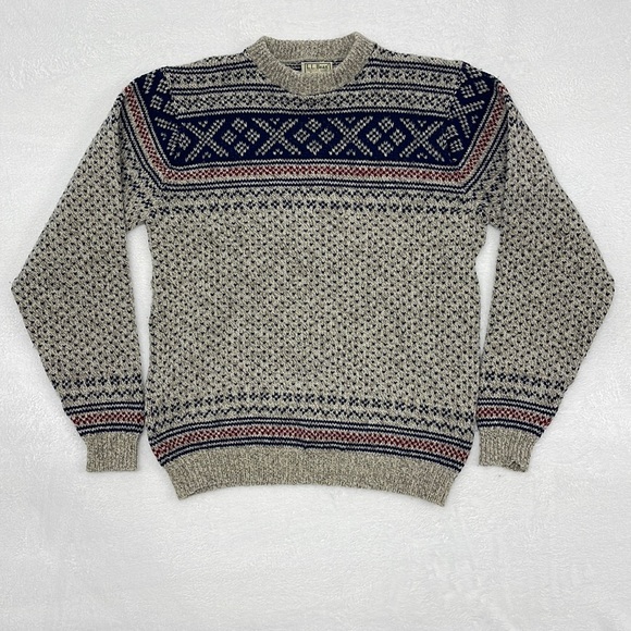 L.L. Bean Other - Vintage LL Bean Men’s Wool Nordic Cabin Sweater sz XL